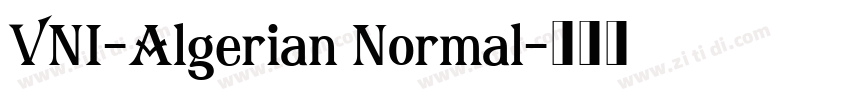 VNI-Algerian Normal字体转换